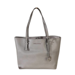 Michael Kors Jet Set Travel Carryall Ash Gray Saffiano Tote