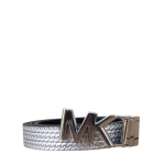 Michael Kors Logo Silver Buckle Reversible Belt Size 75 CM