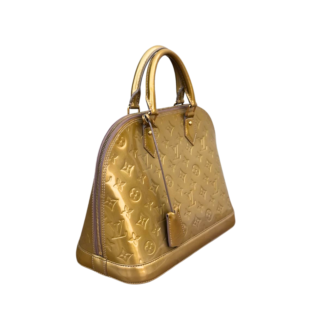 Louis Vuitton Monogram Vernis Alma PM Patent Leather Women's Bag