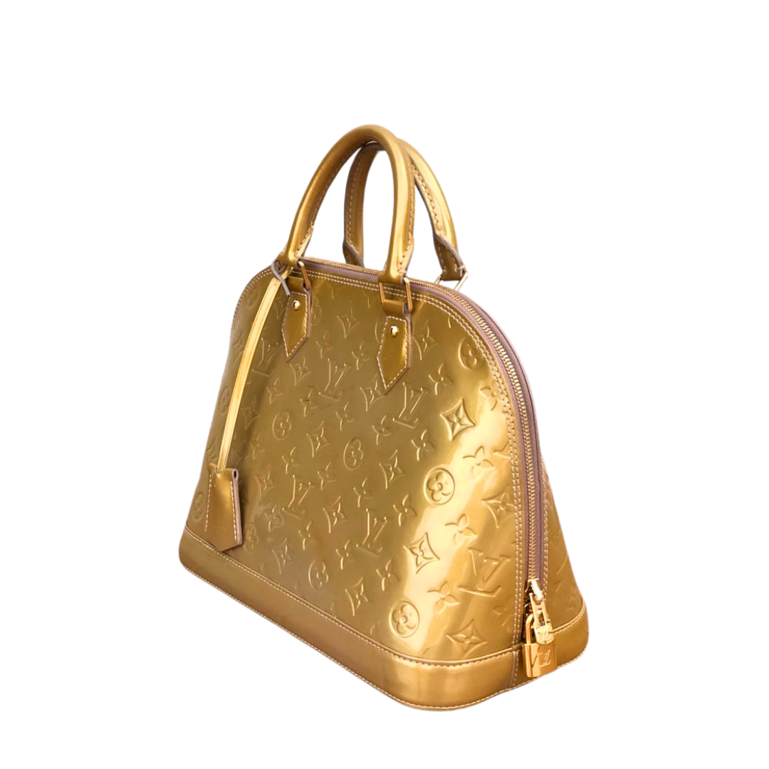 Louis Vuitton Monogram Vernis Alma PM Patent Leather Women's Bag