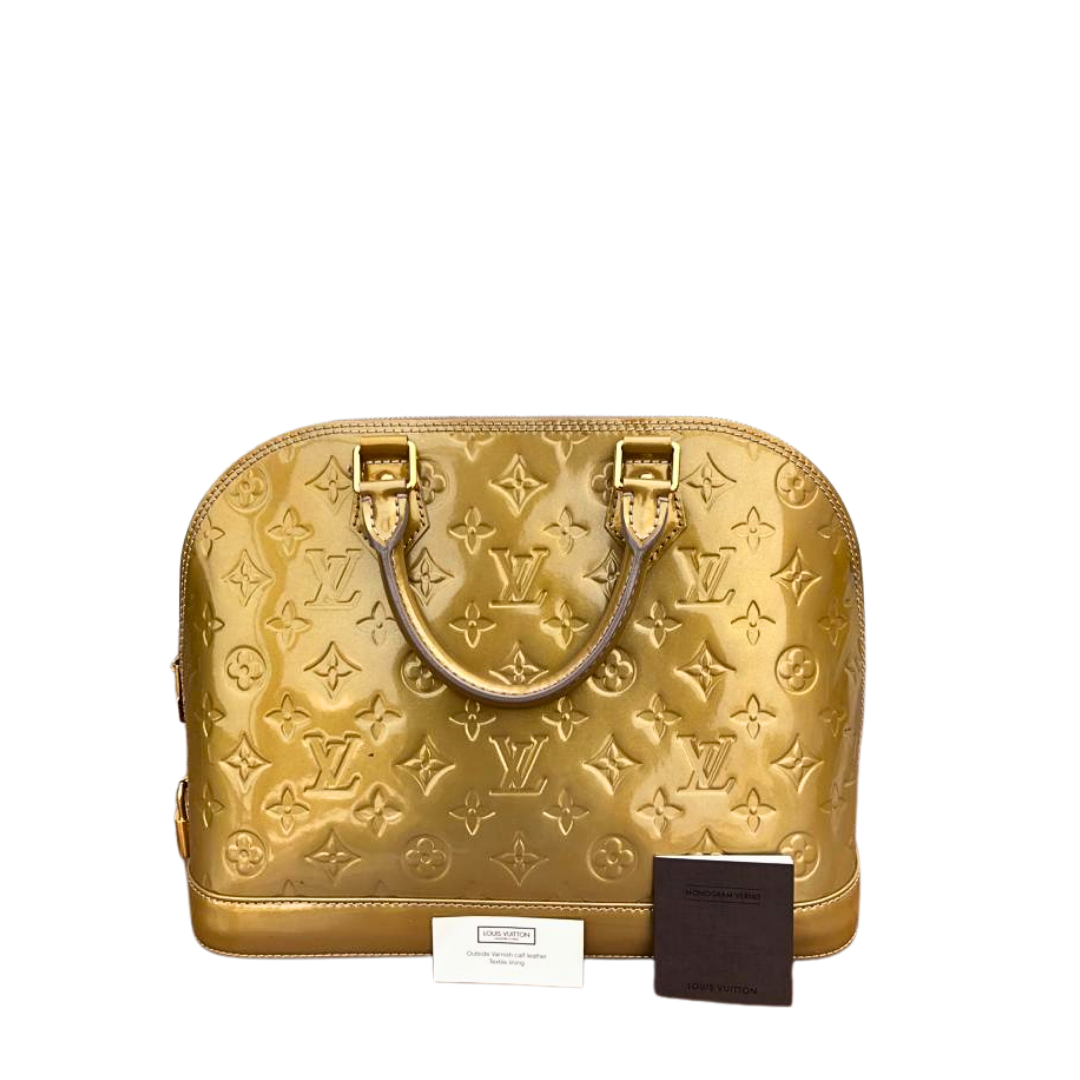 Louis Vuitton Monogram Vernis Alma PM Patent Leather Women's Bag