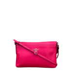 Coach Signature Crossgrain Leather Bright Fuschia Women’s Crossbody  Bag