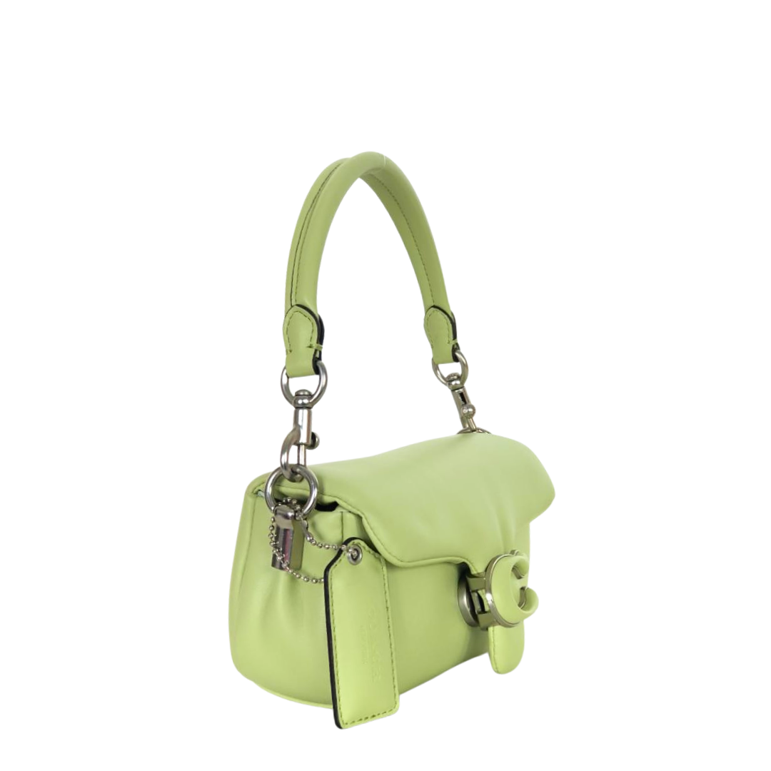 Coach Lime Green Leather Pillow Tabby Women's Shoulder Bag 18